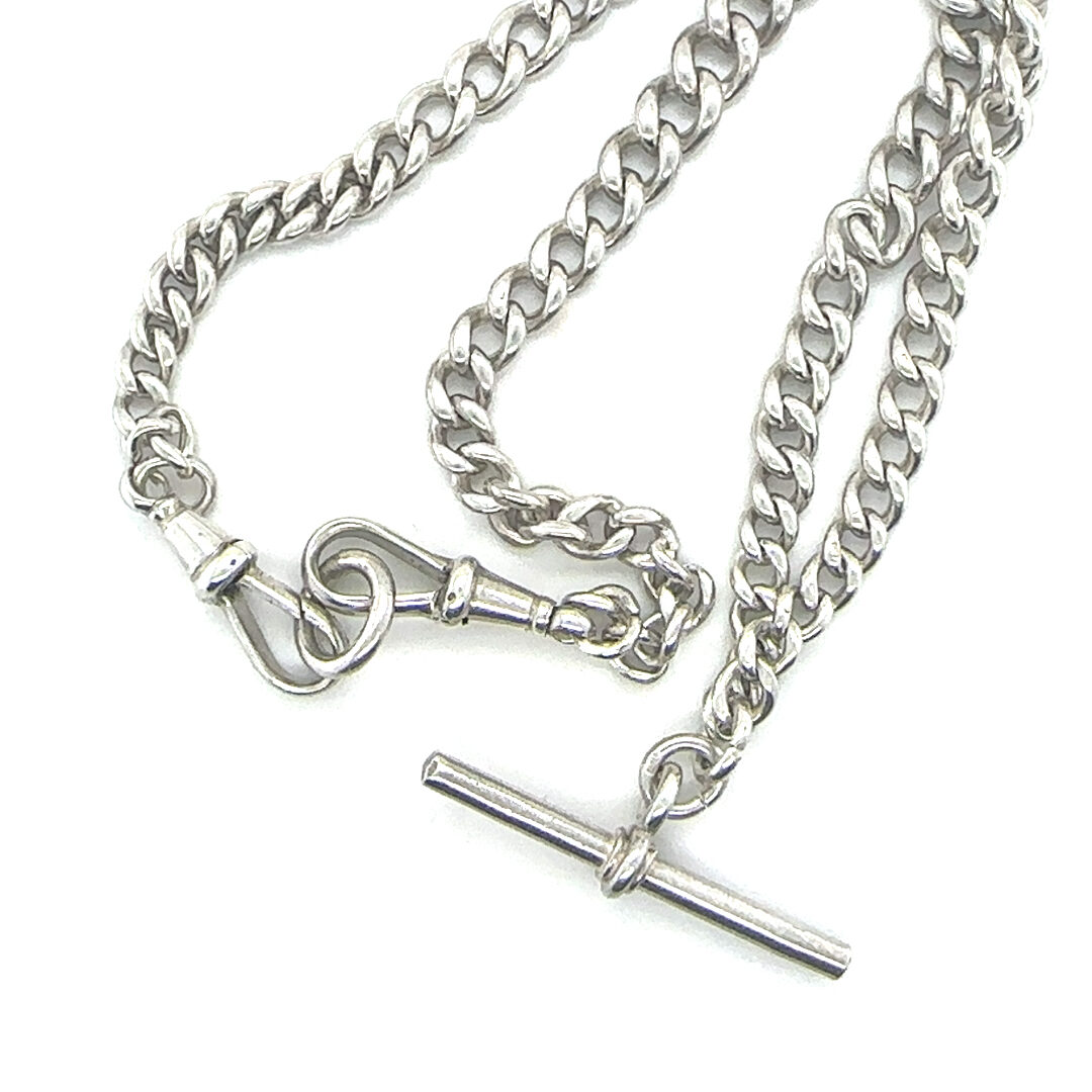 Sterling silver fob chain c.1904