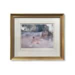 William Russell Flint Lady in pink in courtyard 77 of 675