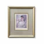 William Russell Flint Lady reading in white dress 617 of 750