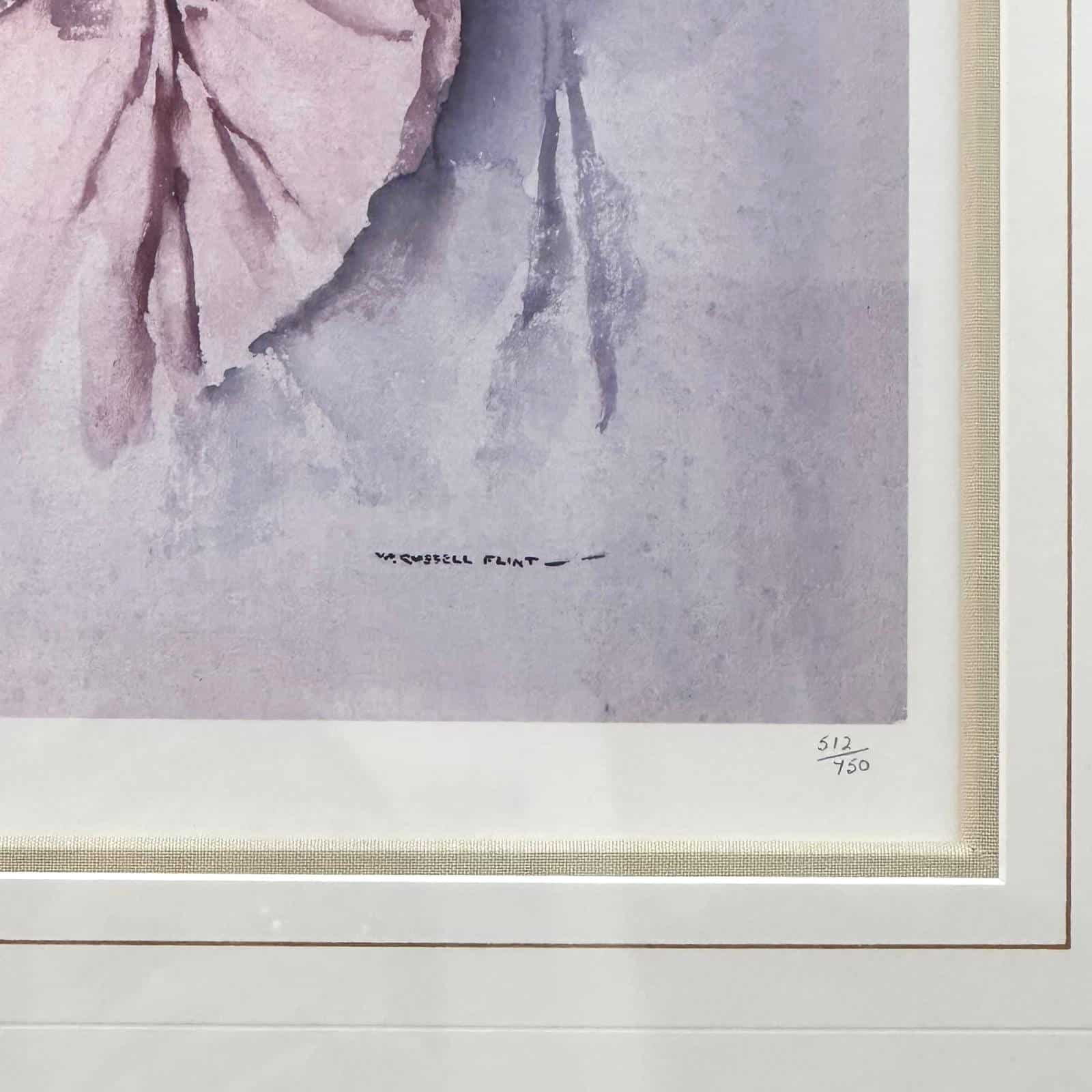William Russell Flint Reclining lady in pink print 512 of 750