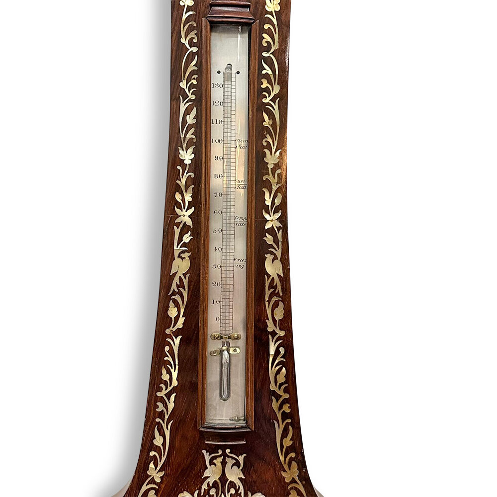 19th century rosewood mercury wall barometer c.1850