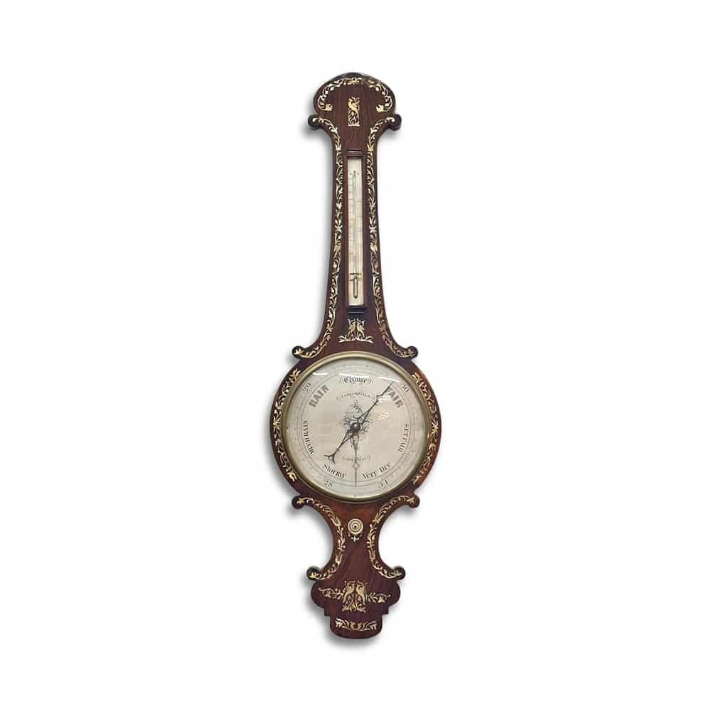 19th century rosewood mercury wall barometer c.1850