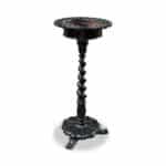 English 19th century ebony barley twist jardiniere stand c.1850