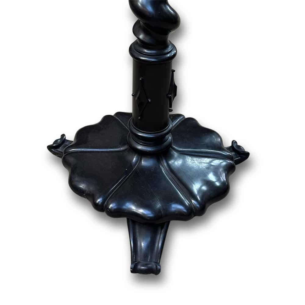 English 19th century ebony barley twist jardiniere stand c.1850