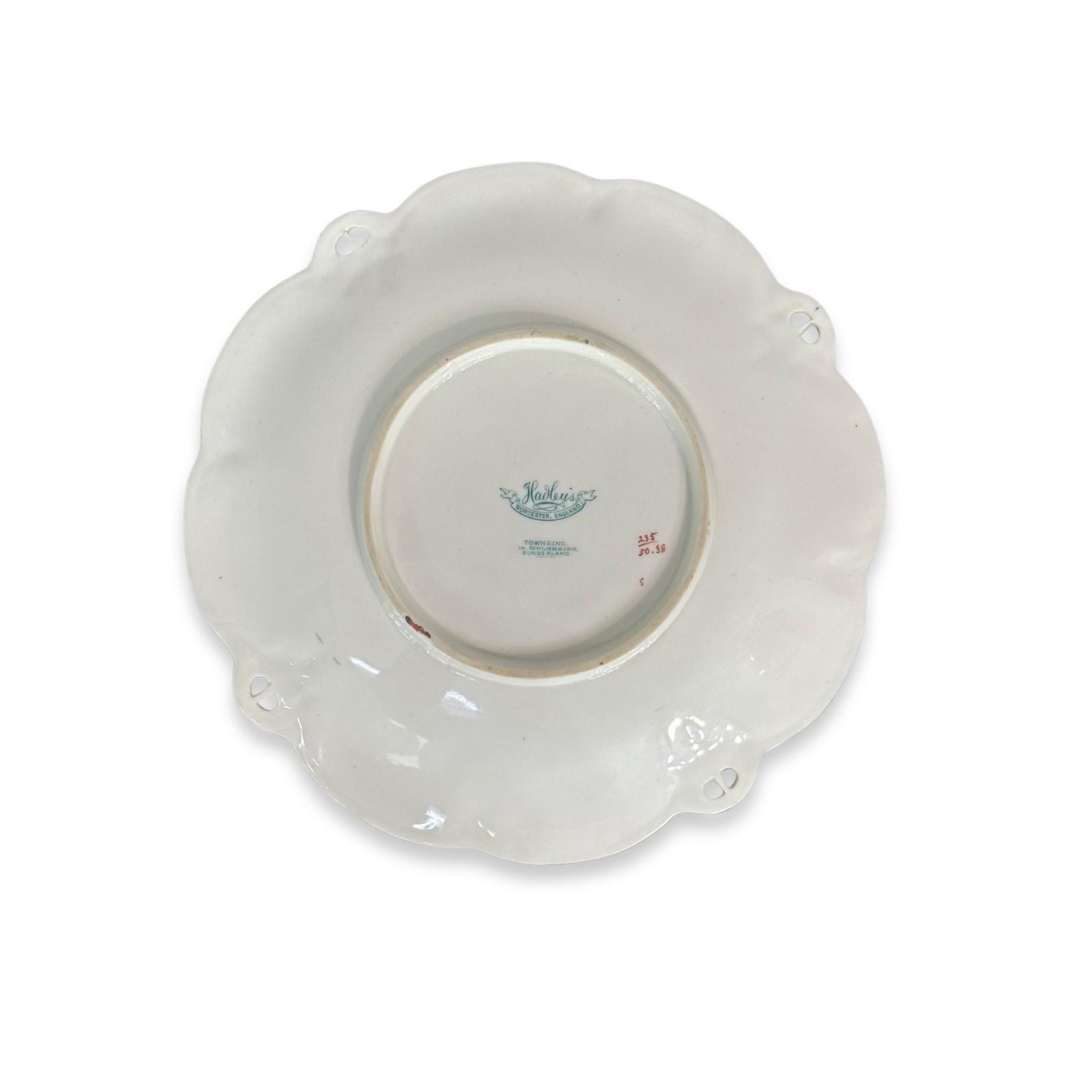 Hadleys Worcester plate