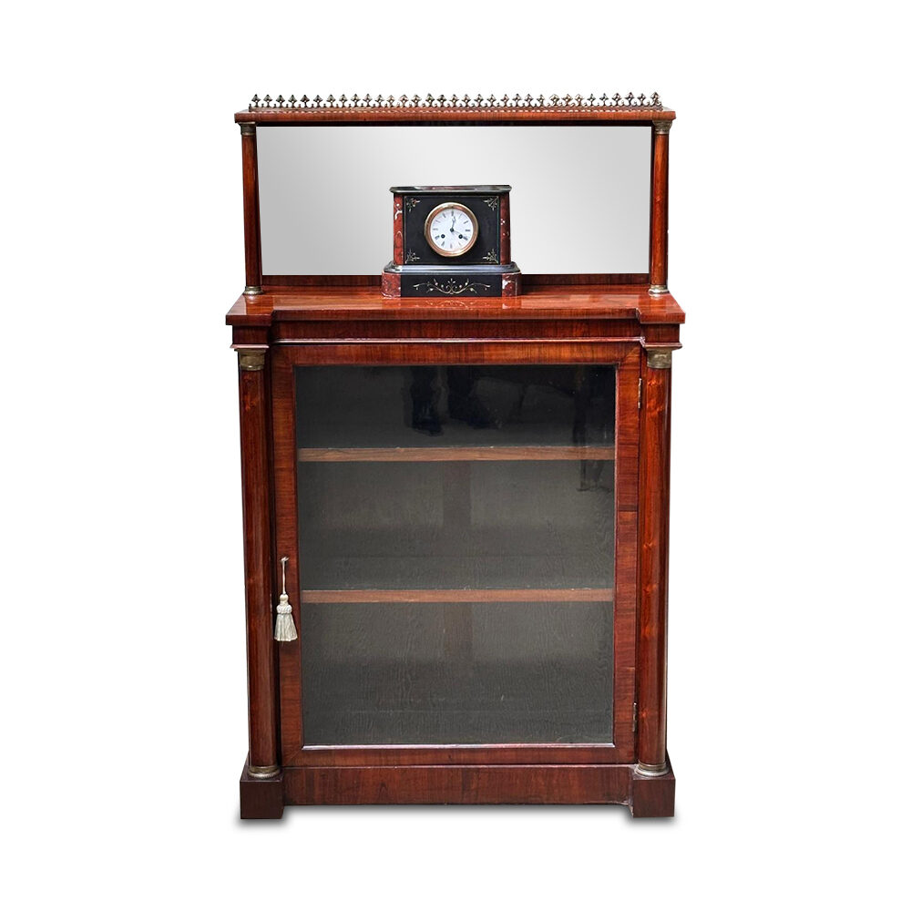 English rosewood compact mirrored back Empire style sideboard with ormolu mounts c.1840