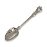 English sterling silver Kings pattern serving spoon London c.1859 by George Angel