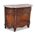 French oak marble top cabinet c.1880